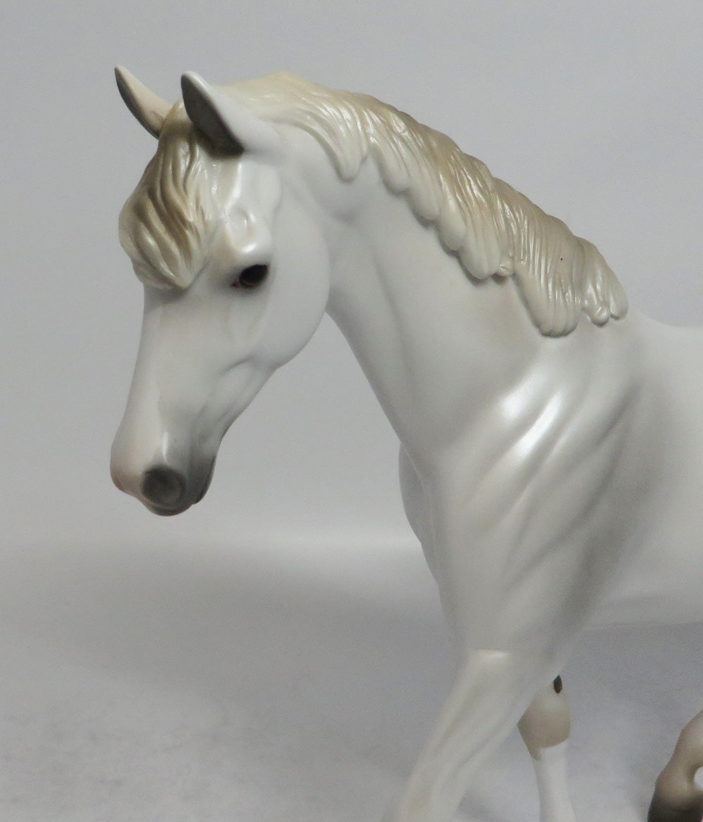 CENTENNIAL - OOAK PEARLY GREY PONY MODEL HORSE SHCF2018