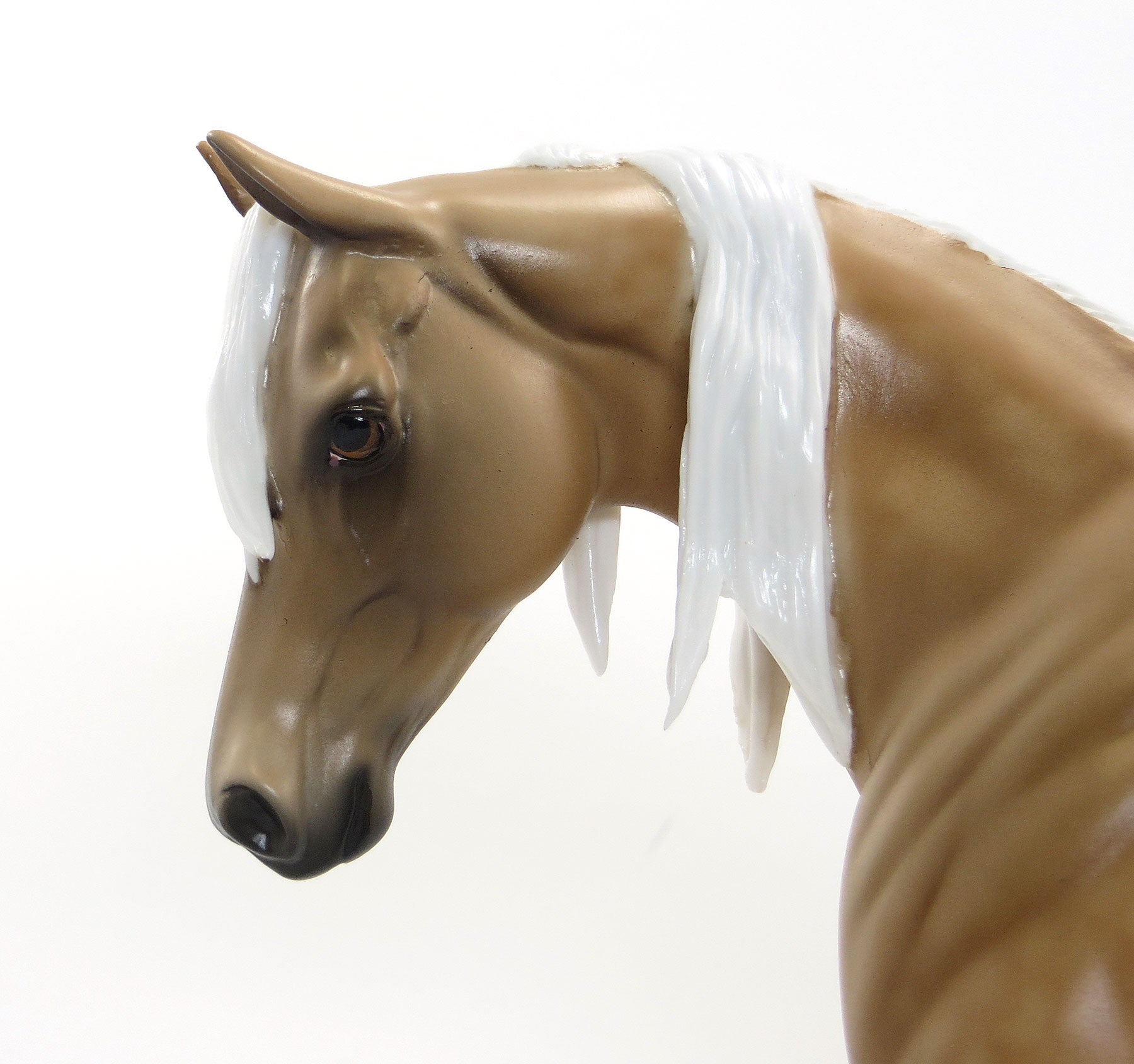 STEPPING INTO FREEDOM - OOAK Palomino Model Horse Pony with Long Mane - 7/3