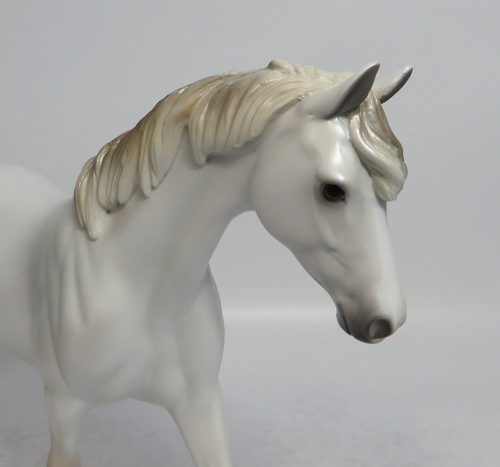 CENTENNIAL - OOAK PEARLY GREY PONY MODEL HORSE SHCF2018