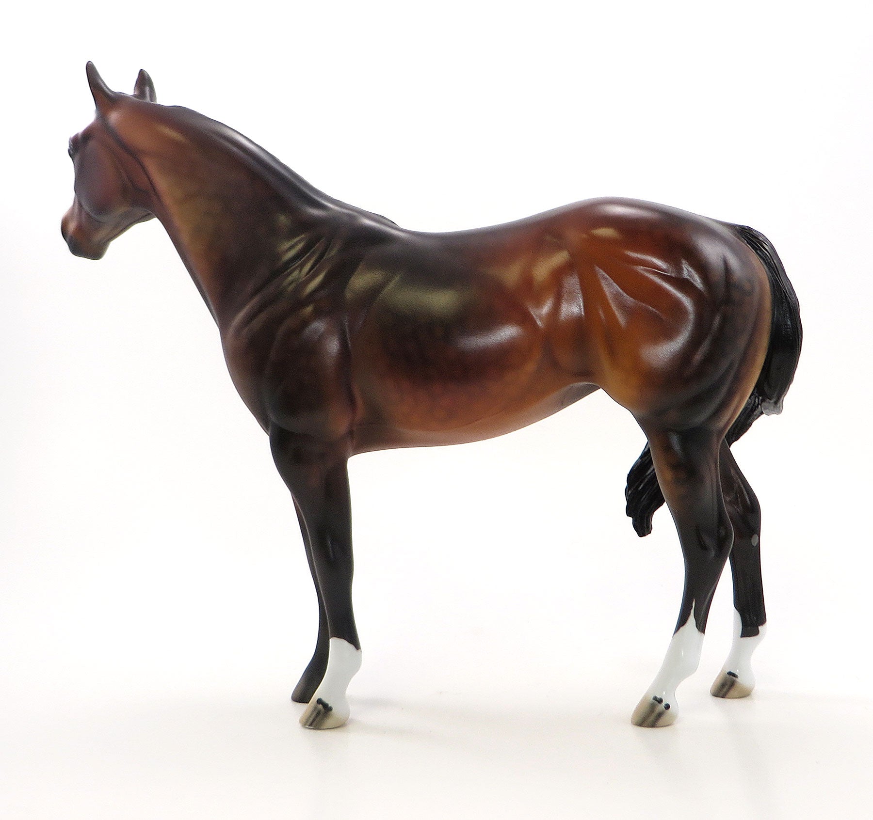 FREESBEE ME- OOAK Seal Bay Stock Model Horse Mare - 7/3