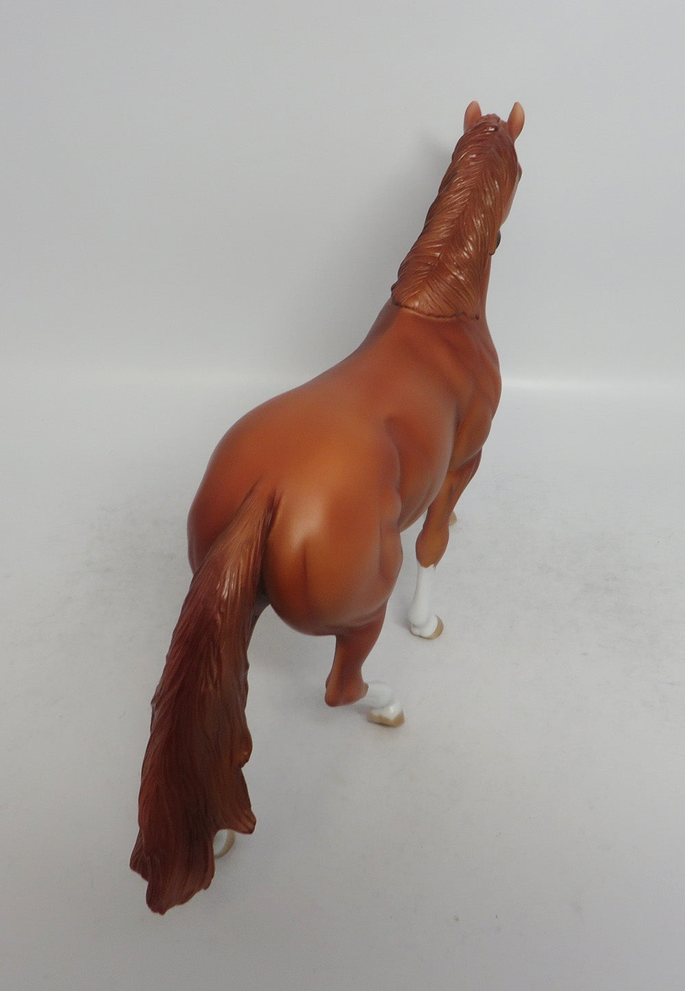 GOLDEN - OOAK CHESTNUT PONY MODEL HORSE SHCF2018