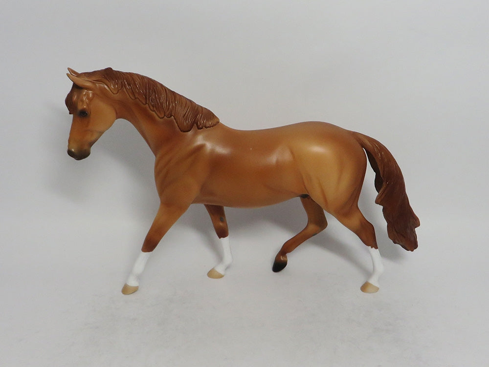 PEACH - OOAK CHESTNUT PONY MODEL HORSE SHCF2018