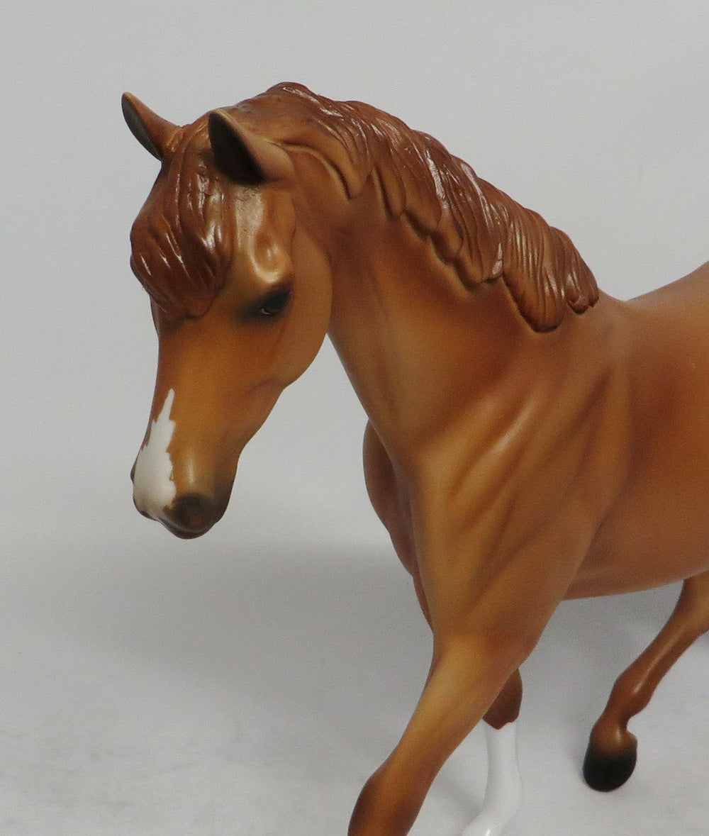PEACH - OOAK CHESTNUT PONY MODEL HORSE SHCF2018
