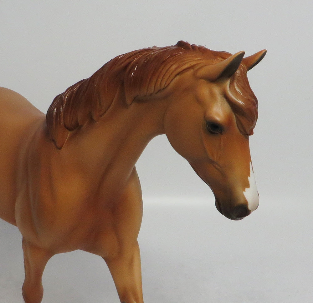 PEACH - OOAK CHESTNUT PONY MODEL HORSE SHCF2018