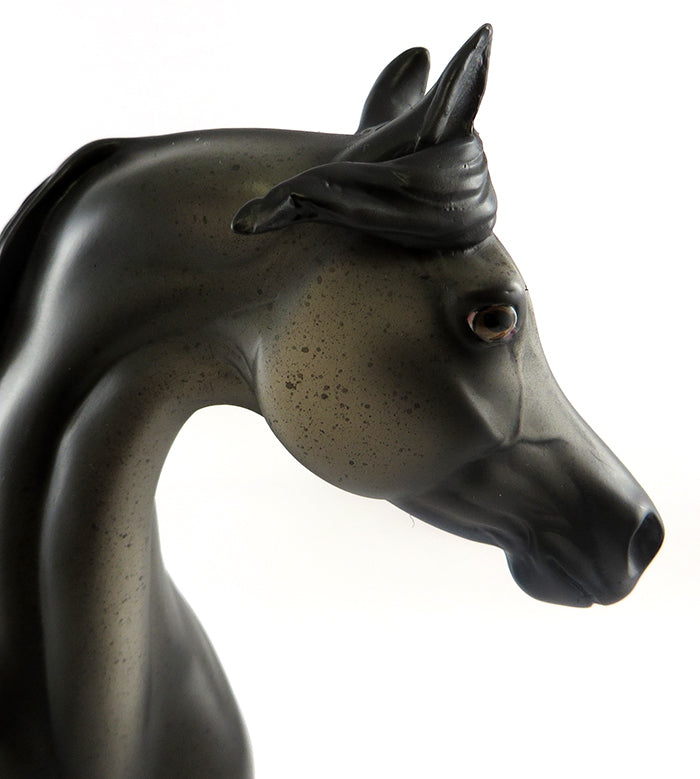 ROZ-OOAK BLUE ROAN ARABIAN MARE MODEL HORSE 10/5/16