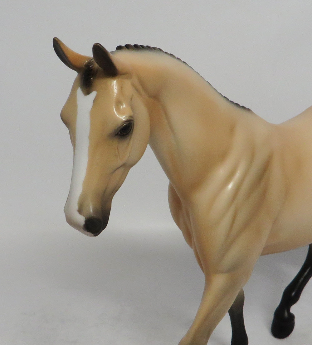 PRAIRIE - OOAK BUCKSKIN PONY MODEL HORSE SHCF2018