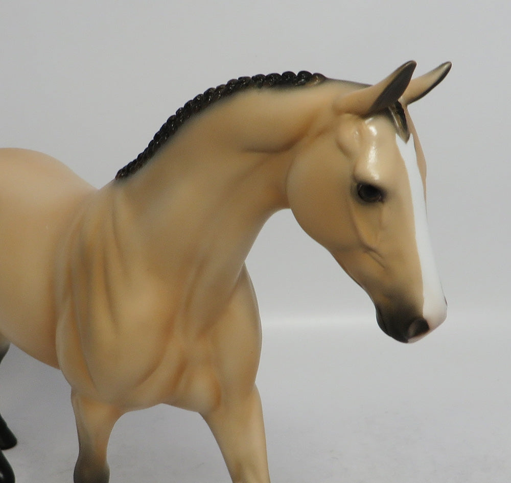 PRAIRIE - OOAK BUCKSKIN PONY MODEL HORSE SHCF2018