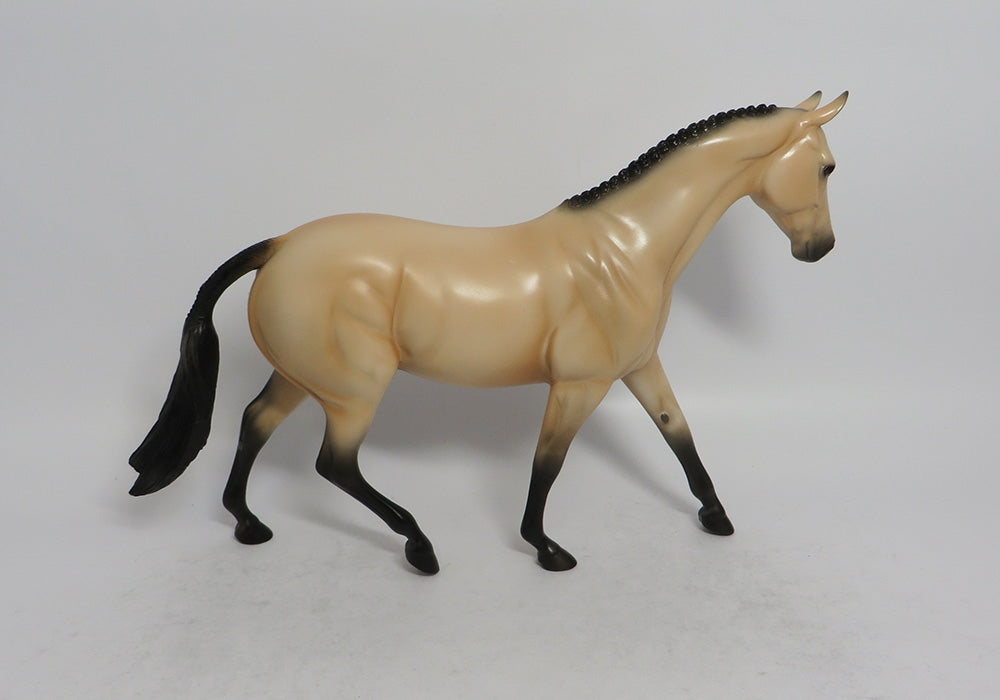 PRAIRIE - OOAK BUCKSKIN PONY MODEL HORSE SHCF2018