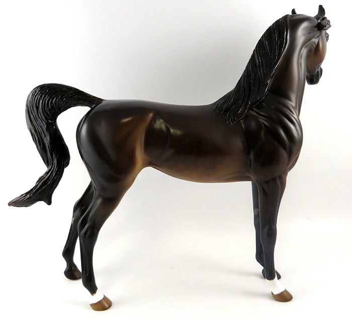 BROWN BETTY-OOAK DAPPLED BAY MARE ARABIAN MODEL HORSE 10/5/16