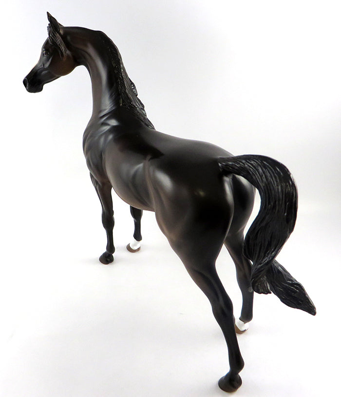 BROWN BETTY-OOAK DAPPLED BAY MARE ARABIAN MODEL HORSE 10/5/16