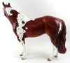 SCARLET DAWN-OOAK MAPPED CHESTNUT &amp; WHITE PAINT MARE ISH MODEL HORSE 10/5/16
