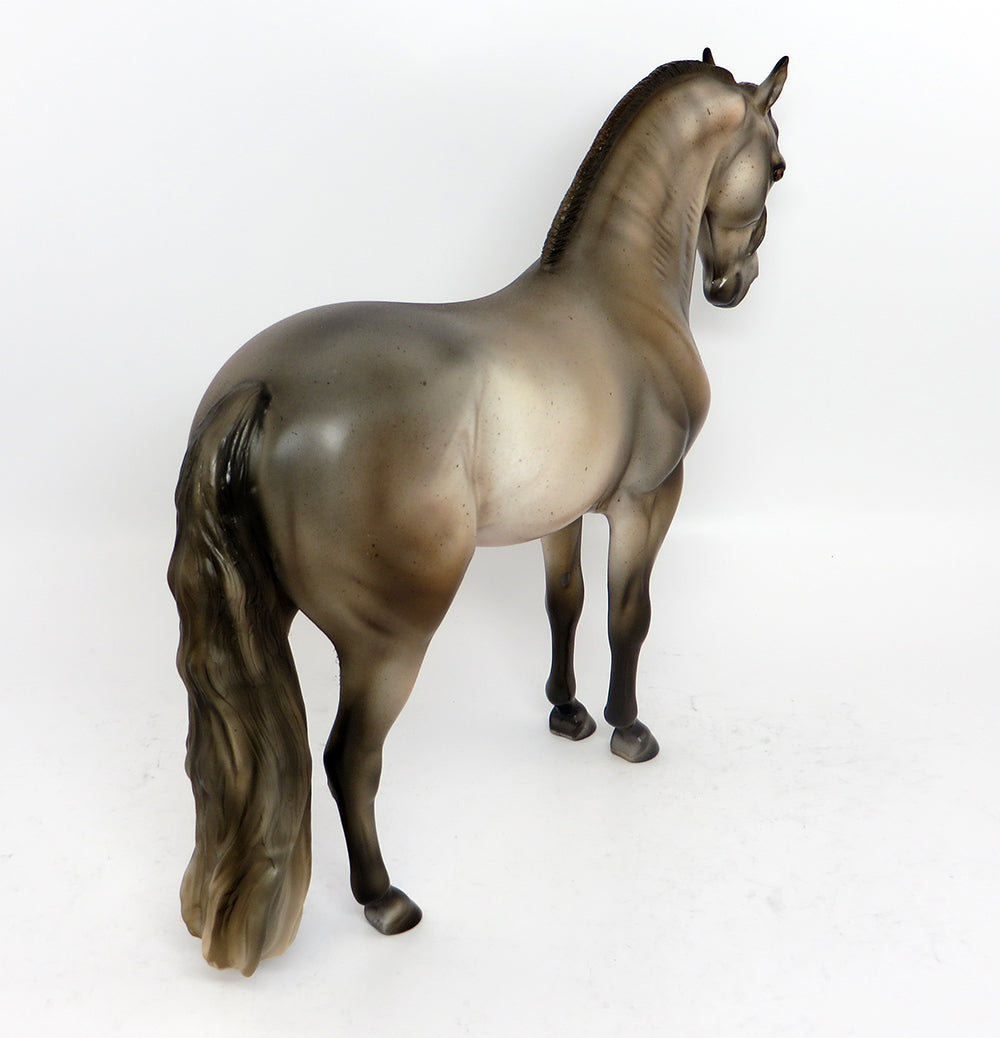 ANDREA~OOAK FLEABIT ROACHED MANE ANDALUSIAN BY JULIE KEIM 3/16