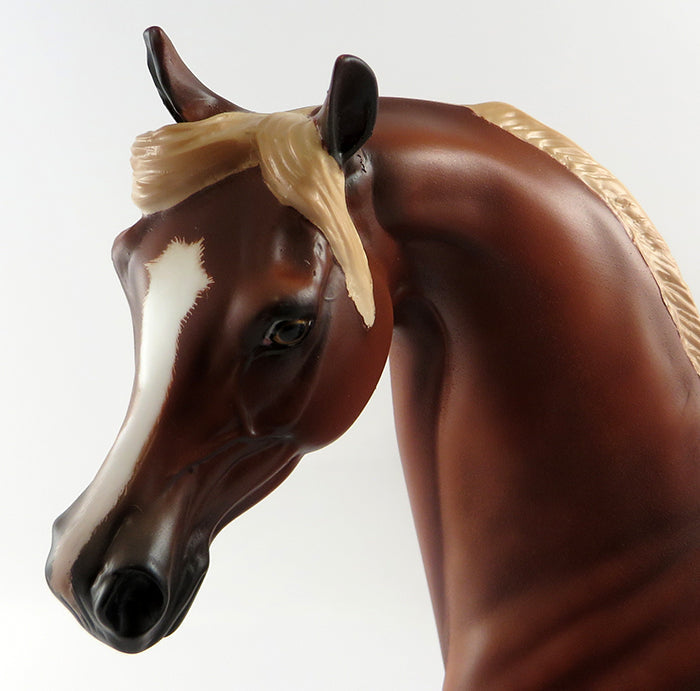 THE LADY NEXT DOOR-OOAK CHESTNUT ARABIAN MARE MODEL HORSE BY SHERYL LEISURE 10/5/16