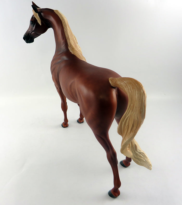 THE LADY NEXT DOOR-OOAK CHESTNUT ARABIAN MARE MODEL HORSE BY SHERYL LEISURE 10/5/16