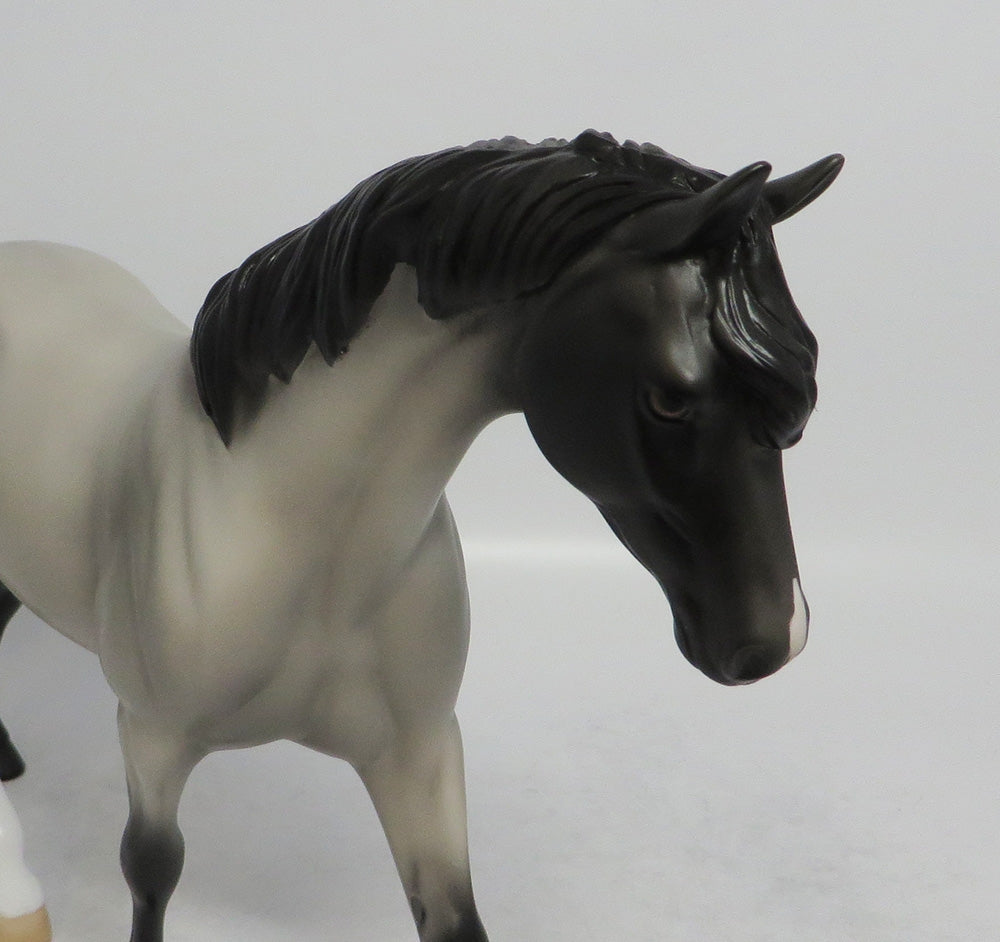 HOOSIER - OOAK GRULLA PONY MODEL HORSE SHCF2018