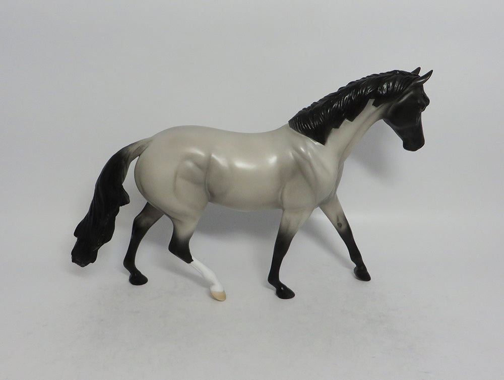HOOSIER - OOAK GRULLA PONY MODEL HORSE SHCF2018