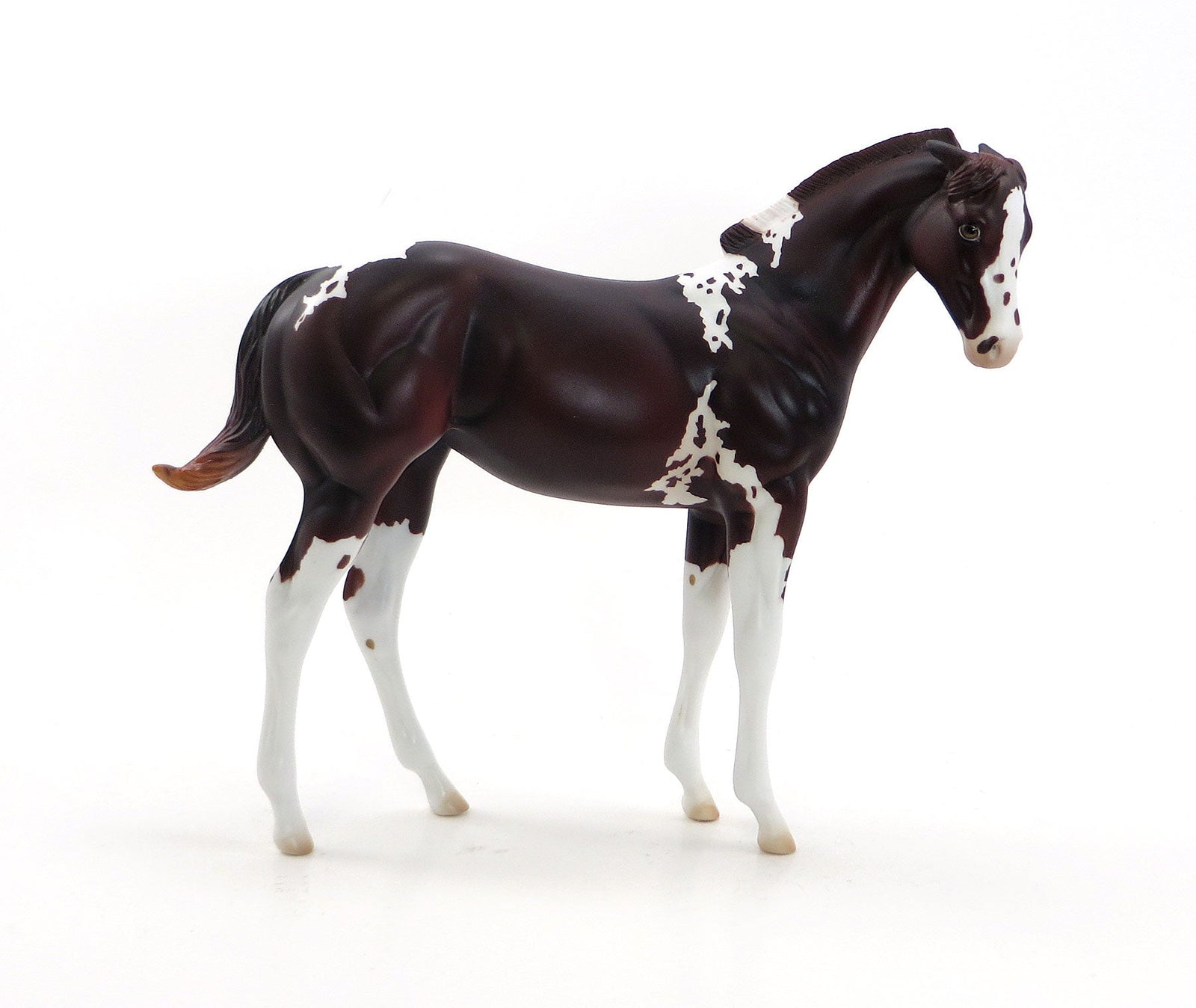 MISS DEE LIGHTFUL - Dark Red Chestnut Weanling Paint Model Horse - LE6 - EQ 2015 - 7/23