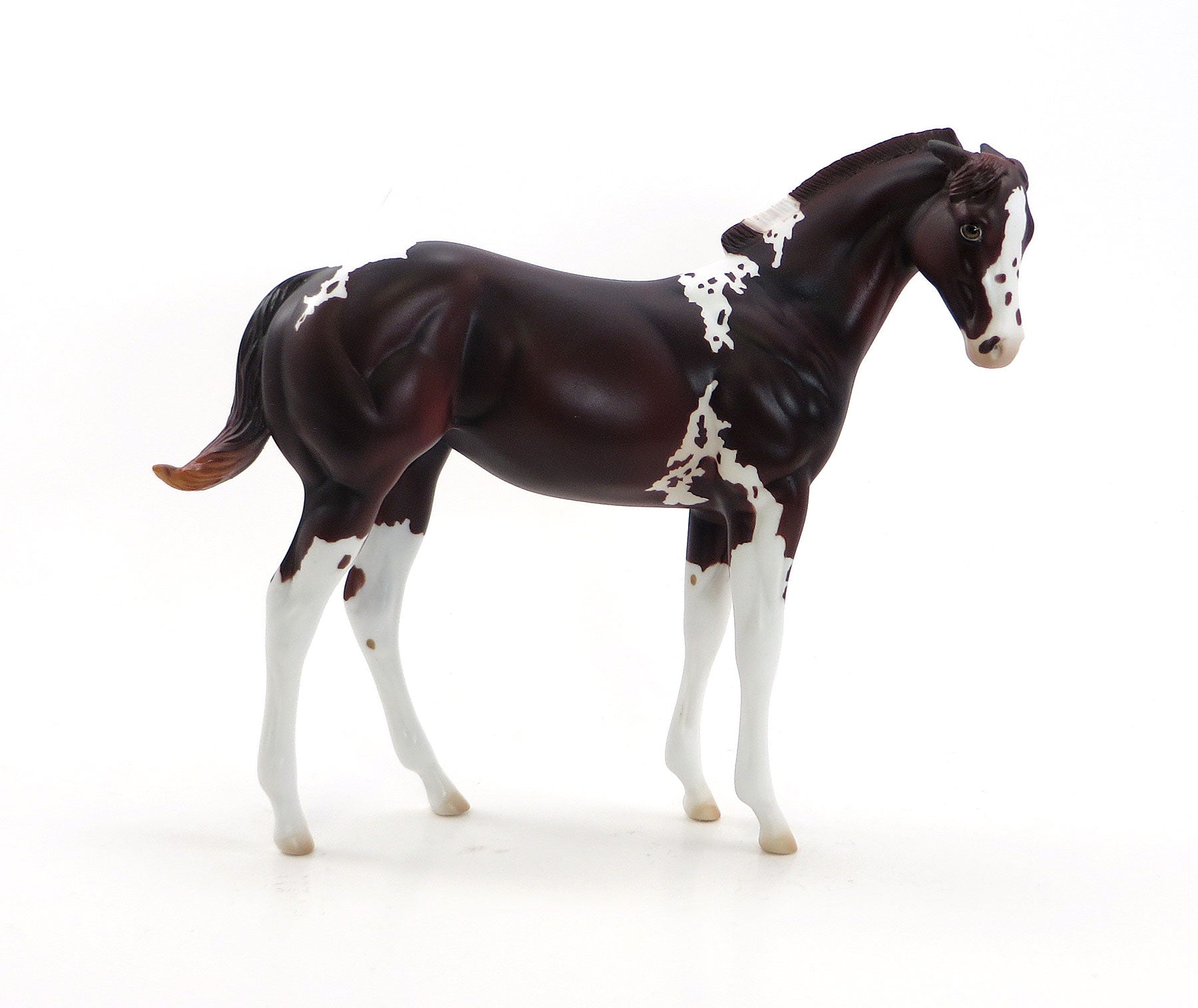 MISS DEE LIGHTFUL - Dark Red Chestnut Weanling Paint Model Horse - LE6 - EQ 2015 - 7/23