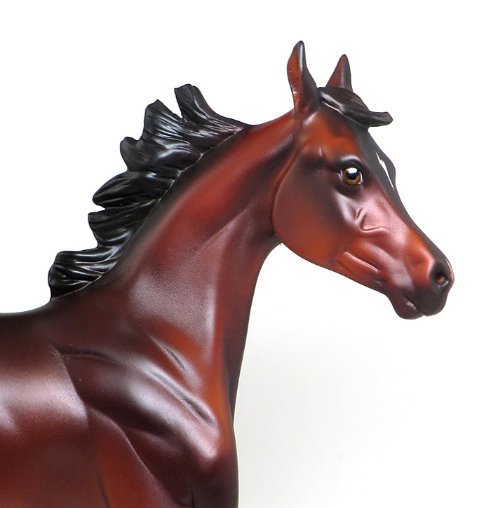 shes gone arabian yearling model horse 