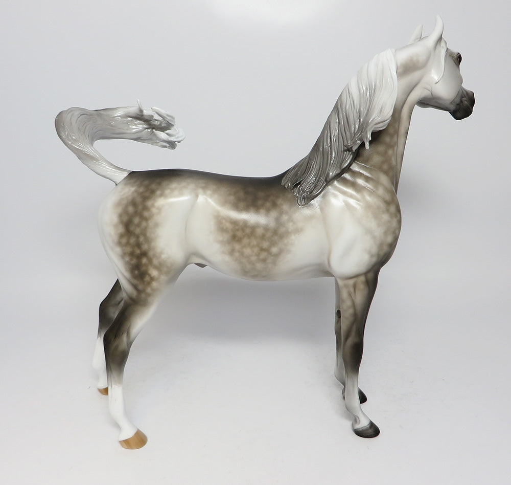LOTHBROOK-OOAK STAR DAPPLE GREY ARABIAN MODEL HORSE 7/1/17