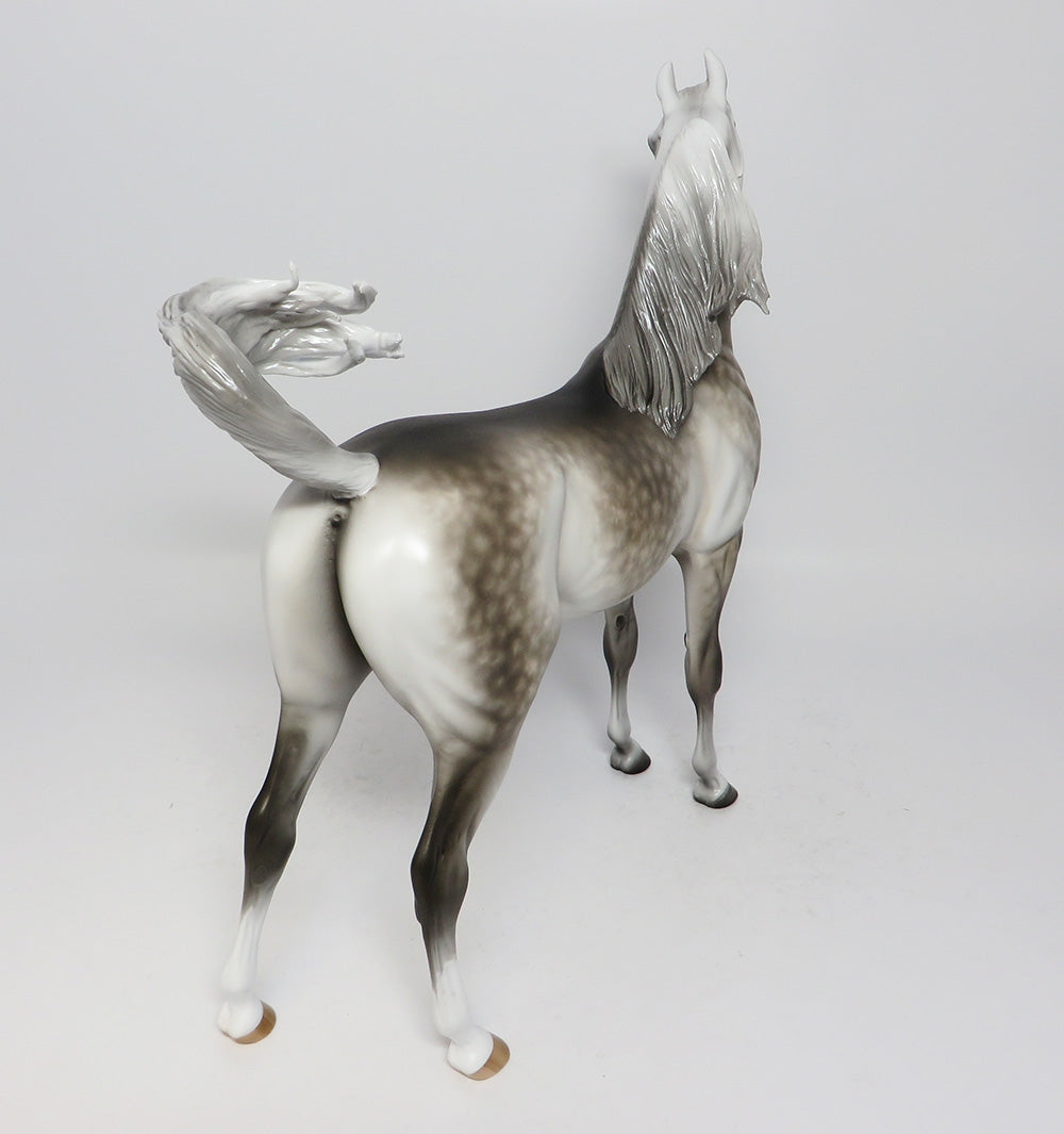 LOTHBROOK-OOAK STAR DAPPLE GREY ARABIAN MODEL HORSE 7/1/17