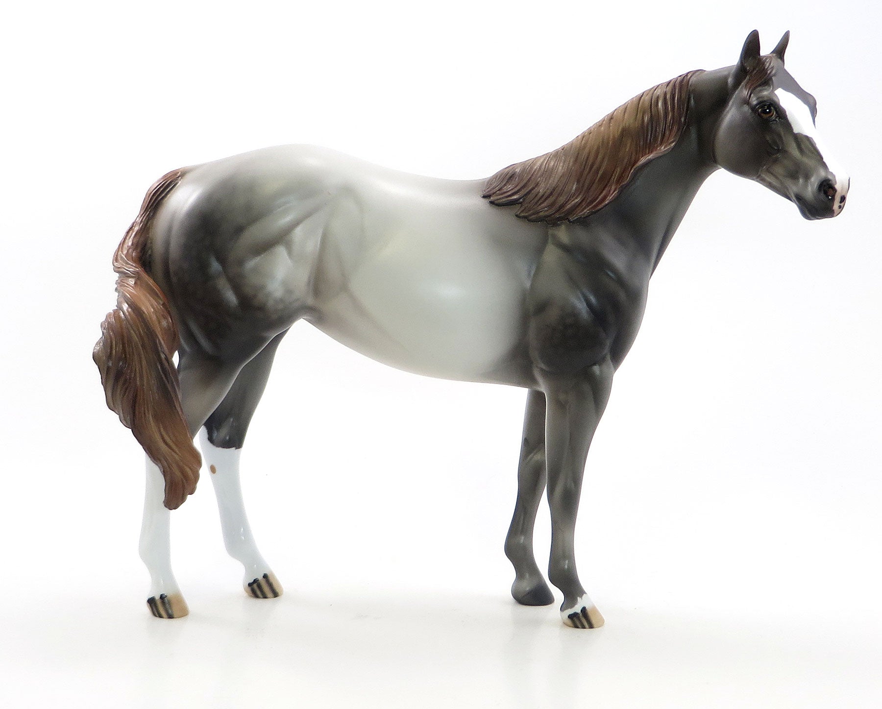 NEIGHING NALA - Chestnut Going Grey Stock Model Horse - LE6 - 7/10