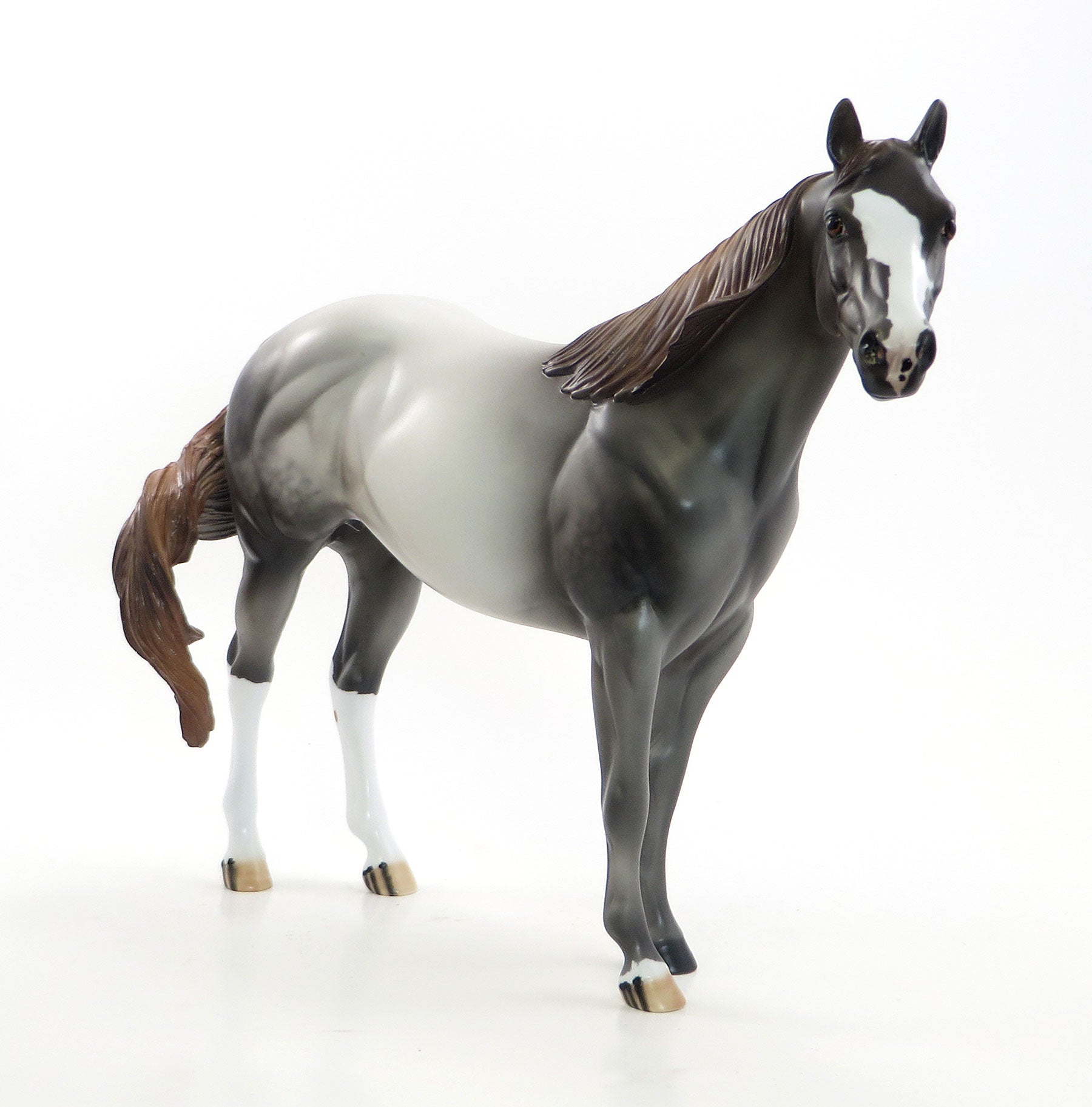 NEIGHING NALA - Chestnut Going Grey Stock Model Horse - LE6 - 7/10