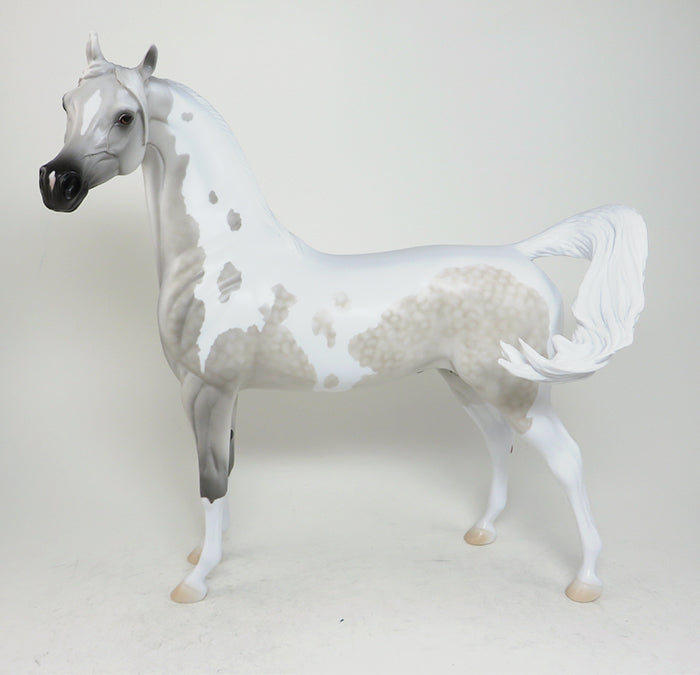 dapple grey paint arabian model horse 