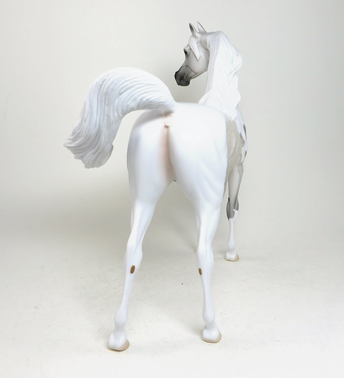 WAUNAKEE-LE-2 DAPPLE GREY PAINT ARABIAN MODEL HORSE 4/21