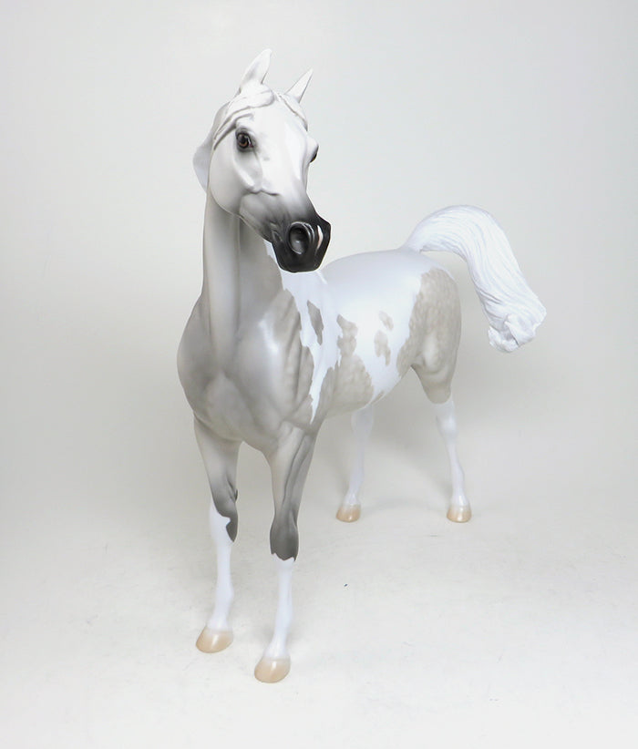 WAUNAKEE-LE-2 DAPPLE GREY PAINT ARABIAN MODEL HORSE 4/21