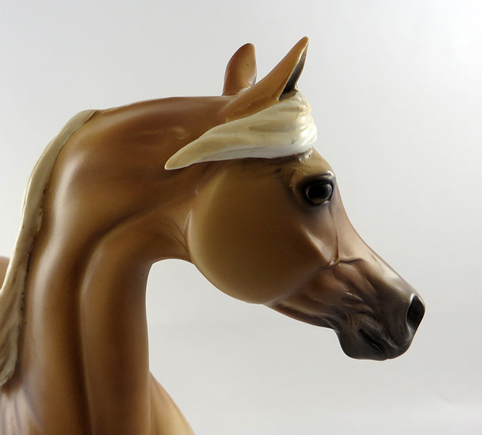 PALE MOONLIGHT~OOAK PALOMINO ARABIAN MODEL HORSE 10/11/16