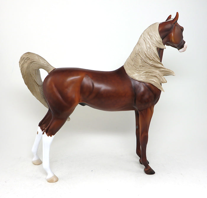 MANASHA-OOAK CHESTNUT ARABIAN MODEL HORSE 4/21
