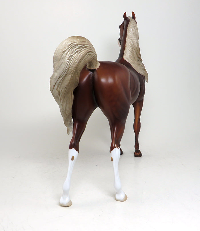 MANASHA-OOAK CHESTNUT ARABIAN MODEL HORSE 4/21