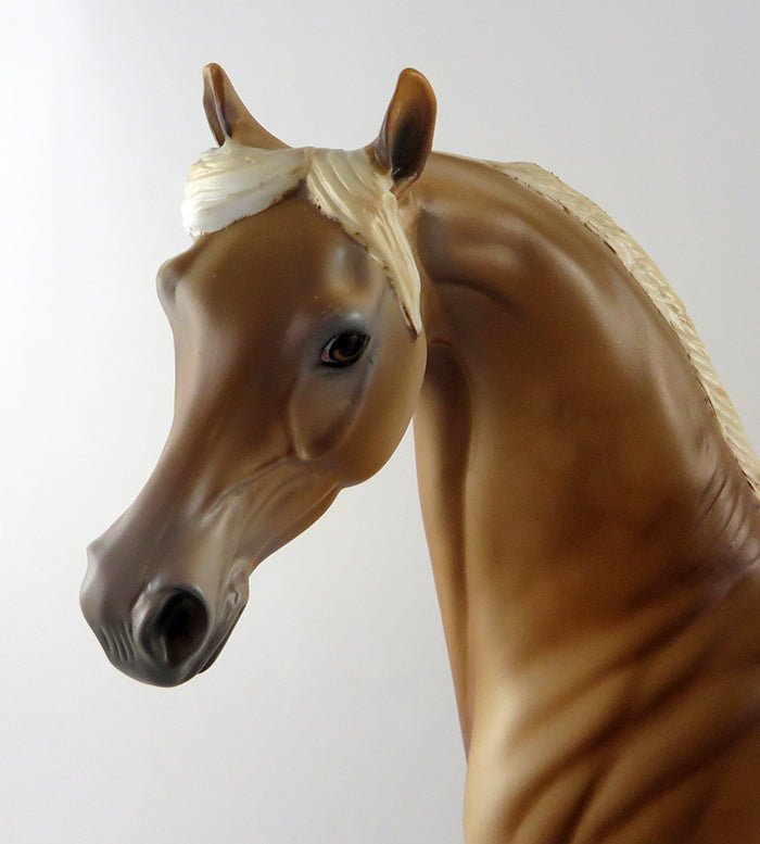 PALE MOONLIGHT~OOAK PALOMINO ARABIAN MODEL HORSE 10/11/16
