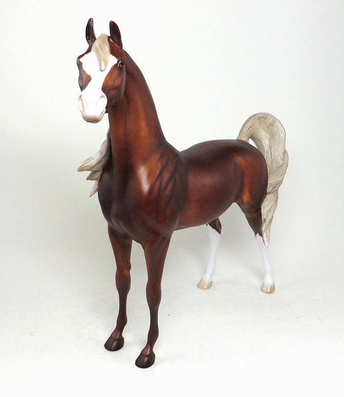 MANASHA-OOAK CHESTNUT ARABIAN MODEL HORSE 4/21