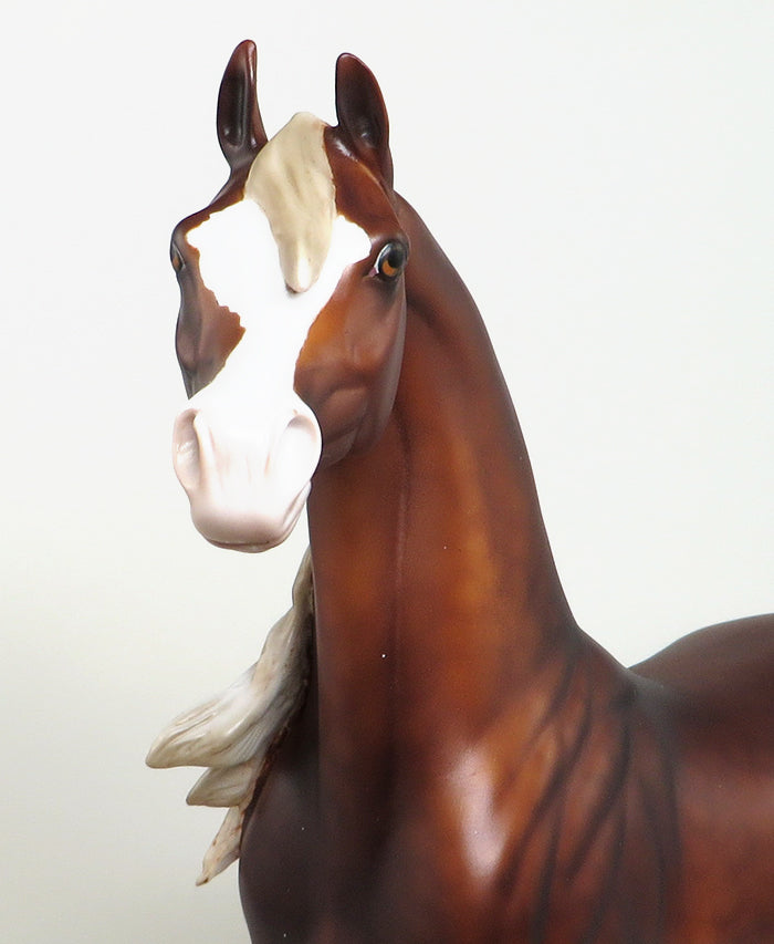 MANASHA-OOAK CHESTNUT ARABIAN MODEL HORSE 4/21