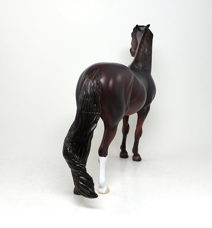 TRIUMPH-OOAK CHESTNUT PINNED EAR MORGAN MODEL HORSE 4/13