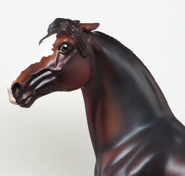TRIUMPH-OOAK CHESTNUT PINNED EAR MORGAN MODEL HORSE 4/13