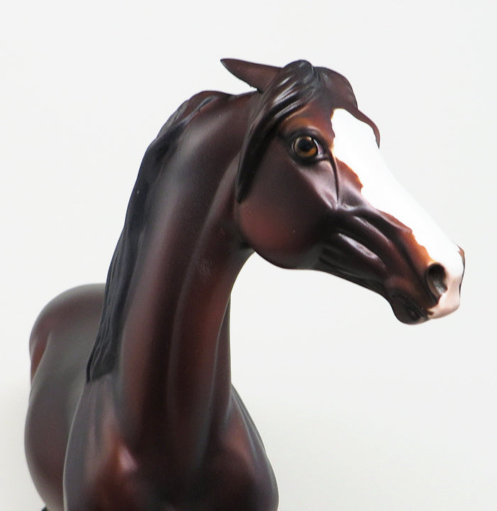 TRIUMPH-OOAK CHESTNUT PINNED EAR MORGAN MODEL HORSE 4/13