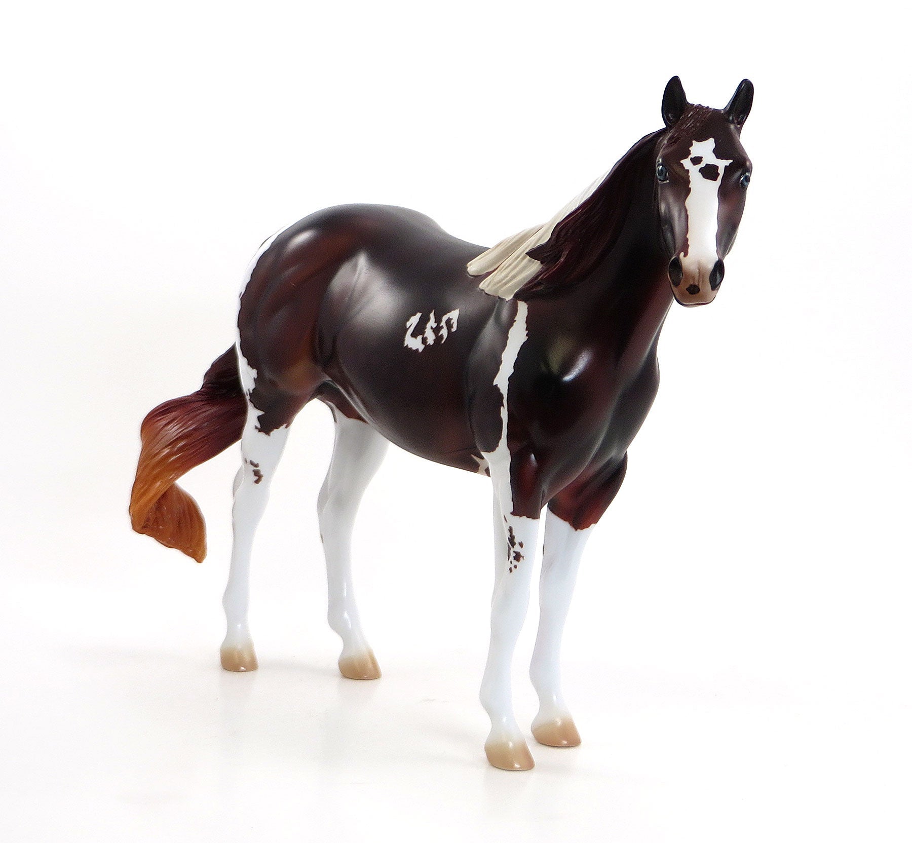 REDEE LOVE-  Dark Red Chestnut Paint Stock Model Horse Mare - EQ 2015 - LE14 - 7/23