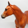 SKIPBO-OOAK LIGHT CHESTNUT ISH MODEL HORSE BY SHERYL LEISURE 9/13/17
