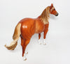 SKIPBO-OOAK LIGHT CHESTNUT ISH MODEL HORSE BY SHERYL LEISURE 9/13/17
