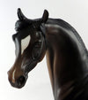 SERAFINA-OOAK DAPPLE BROWN BAY ARABIAN MODEL HORSE 10/11/16