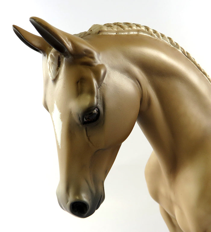 AMBER WAVES~OOAK DAPPLE PALOMINO THOROUGHBRED MODEL HORSE 10/12/16