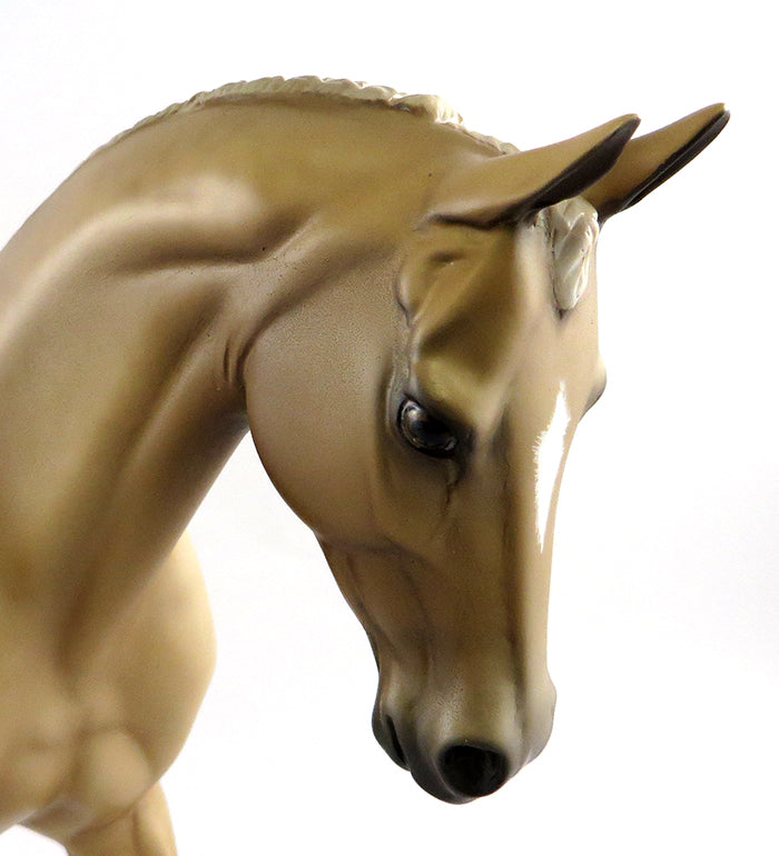 AMBER WAVES~OOAK DAPPLE PALOMINO THOROUGHBRED MODEL HORSE 10/12/16