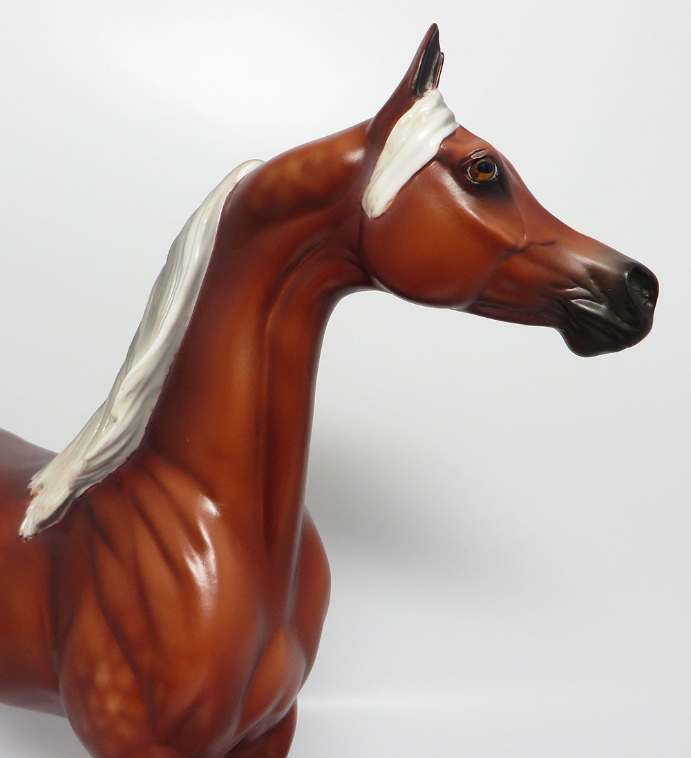 UPTOWN FUNK-OOAK  DAPPLE SILVER BAY ARABIAN MODEL HORSE BY SHERYL LEISURE 9/13/17