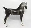 WINDSONG ON MY MIND~OOAK DARK DAPPLE GREY ARABIAN MODEL HORSE 9/13/17