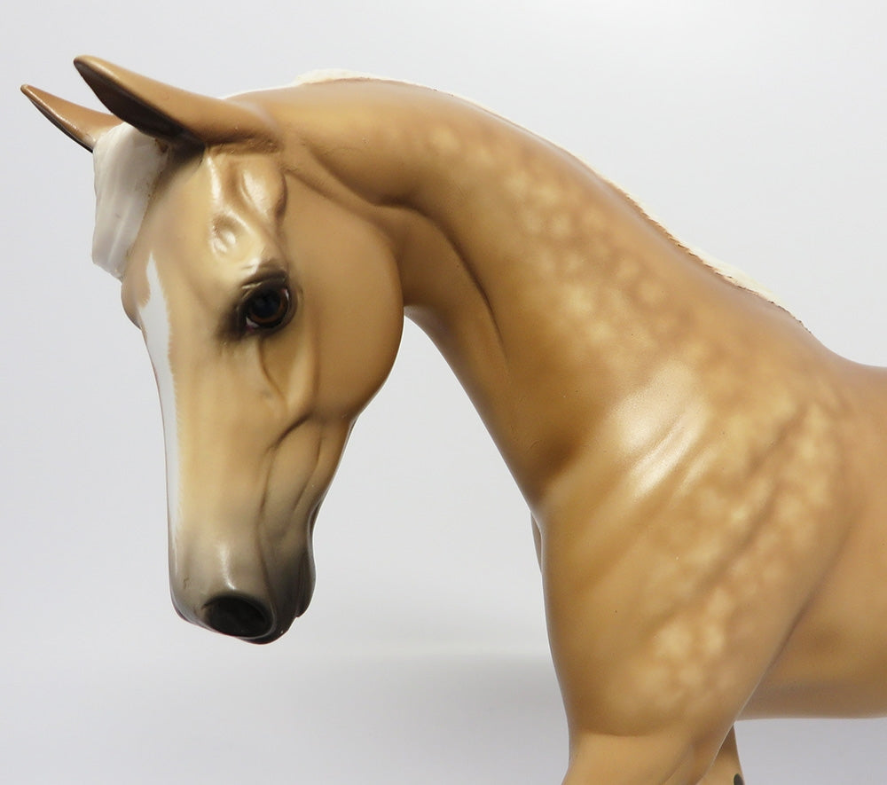 HONKY TONK~OOAK DAPPLE PALOMINO PONY MODEL HORSE BY SHERYL LEISURE 9/12/17