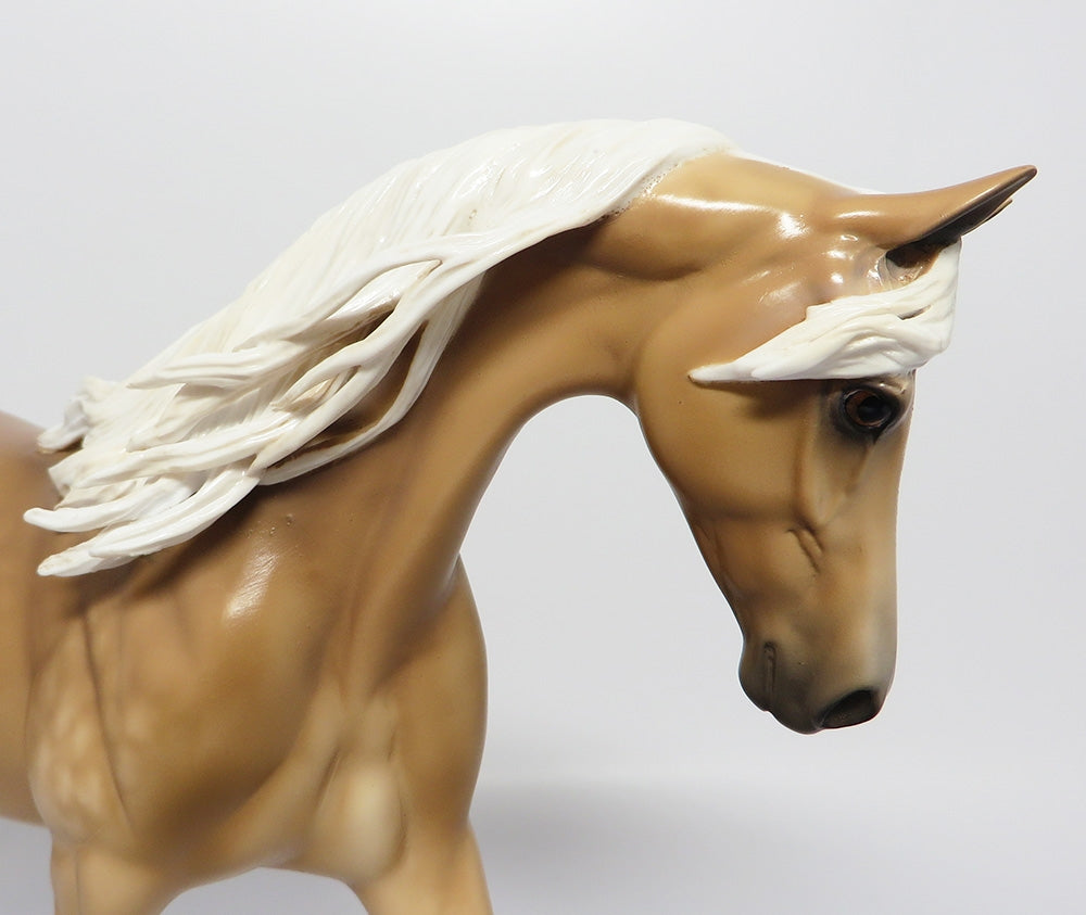 HONKY TONK~OOAK DAPPLE PALOMINO PONY MODEL HORSE BY SHERYL LEISURE 9/12/17