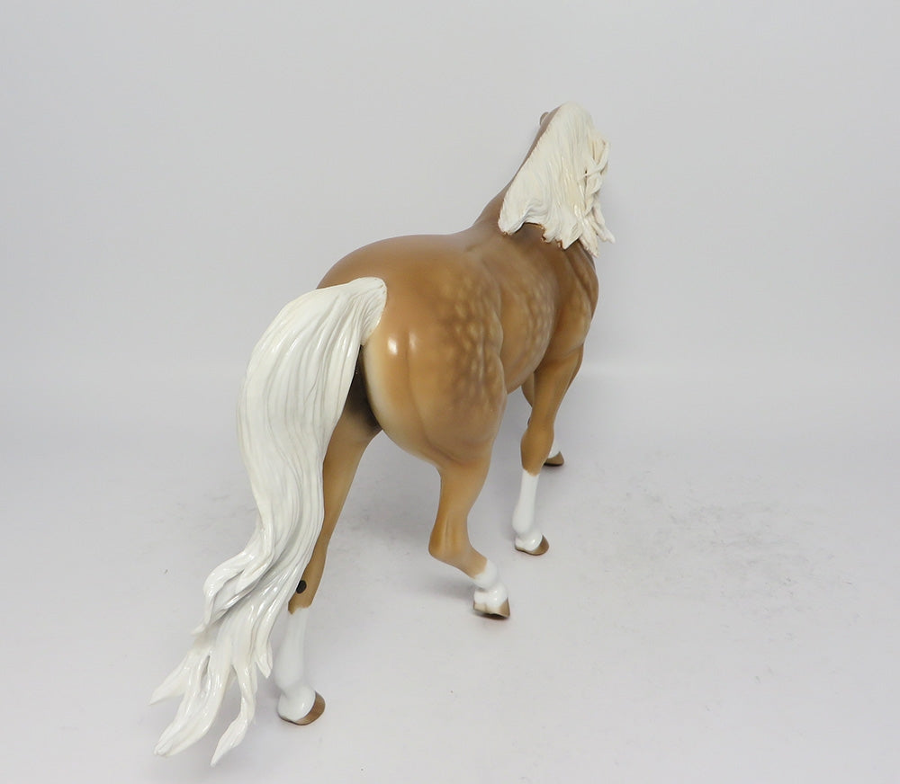 HONKY TONK~OOAK DAPPLE PALOMINO PONY MODEL HORSE BY SHERYL LEISURE 9/12/17